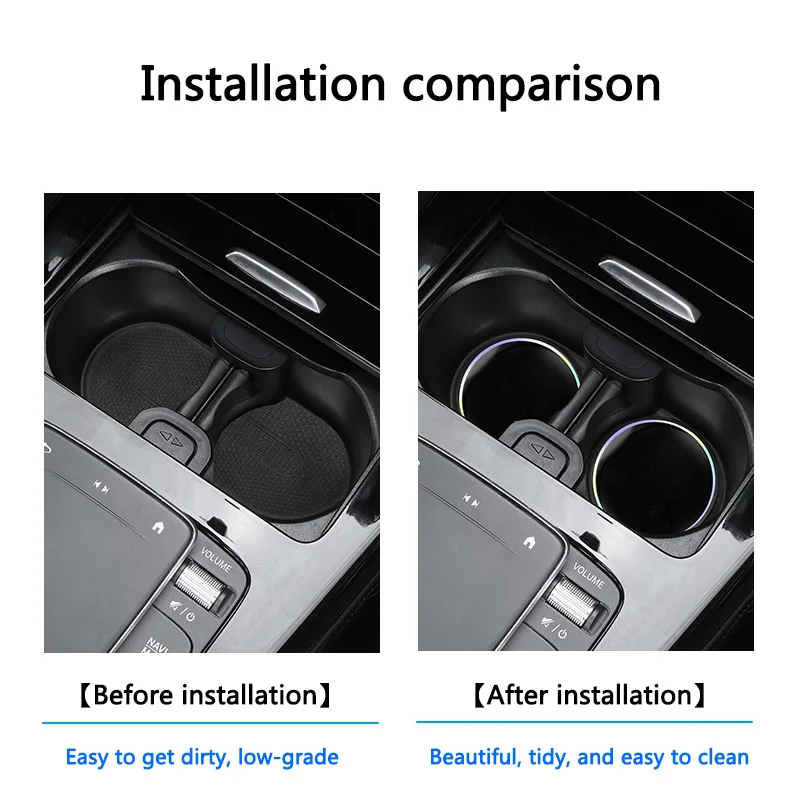 Автомобильные лазерные подставки 2 шт. для стаканов с водой Противоскользящий