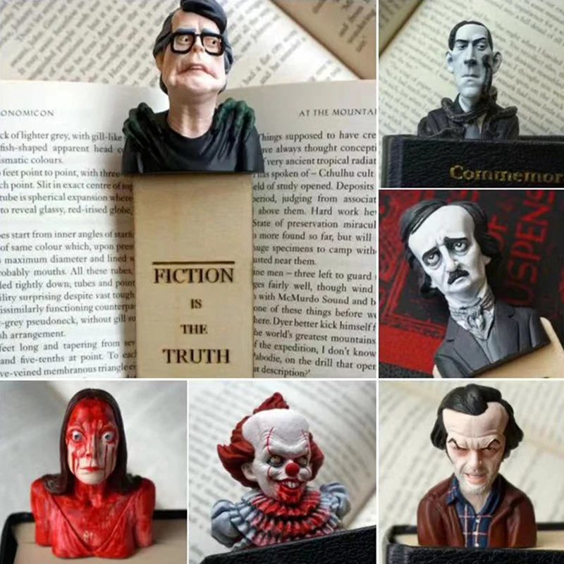 

Horror Bookmarks Classic Horror Movie Merchandise For Men And Women Horror Bookmarks For Fans Of Horror Novels Office Supplies