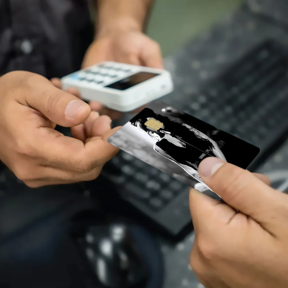 Поп-певица Эми Аниме наклейка пленка кожный чехол для кредитной карты дебетовая