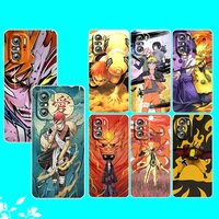 hot naruto anime gaara for xiaomi redmi note 10s 10 k50 k40 gaming pro 10 9at 9a 9c 9t 8 7a 6a 5 4x transparent phone case