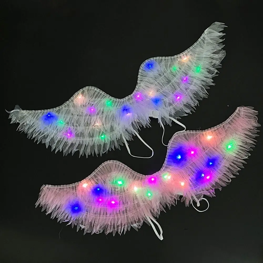 Детские игрушки милые светодиодные светящиеся крылья ангела ручная работа