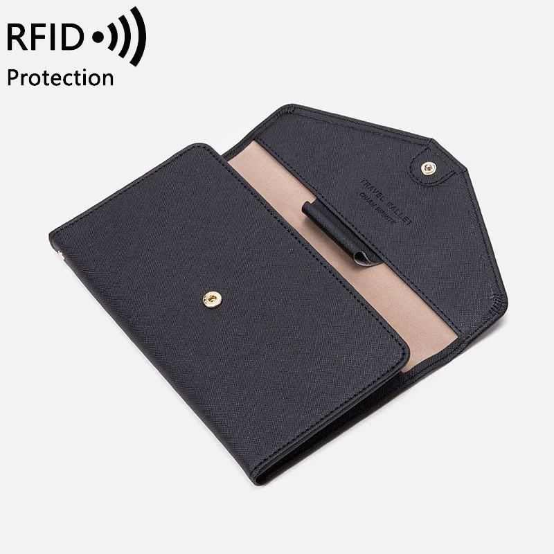 Waterproof Passport Holder Travel Wallet Multifunctional Small Credit Card Wallet Storage Bag Portable Coin Purse Money Bag