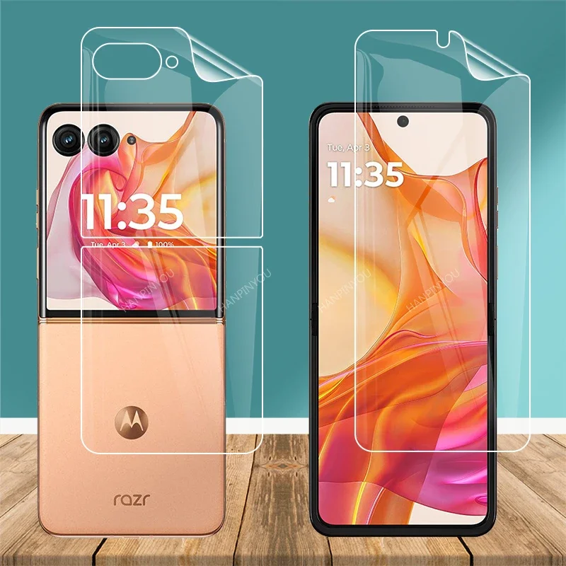 Для Motorola Razr 50 Razr50 Ultra gen 5 Plus 2024 прозрачная/матовая Гидрогелевая Защитная пленка с