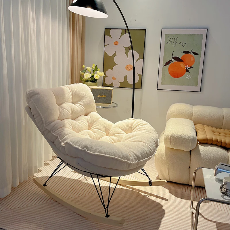 

Sofa Rocking Living Room Chairs Nordic Designer Relax Single Modern Unique Woonkamer Stoelen Home Furniture D