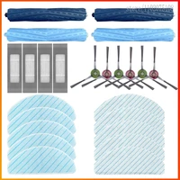 28pcs rubber roller main brush filter side brushes mop cloth filter for ecovacs deebot ozmo t9 aivi t9 t9pro t9 max t9 power