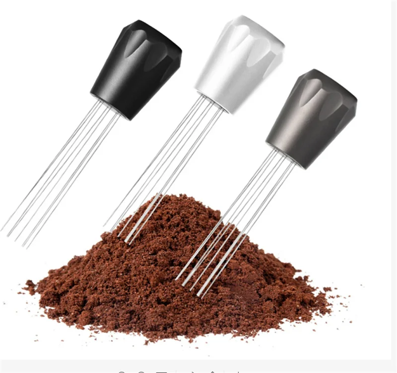 

Coffee Stirring Needle Stainless Steel Coffee Tamper Distributor Leveler Tool Coffee Powder Distributor Stirring Cloth Powder