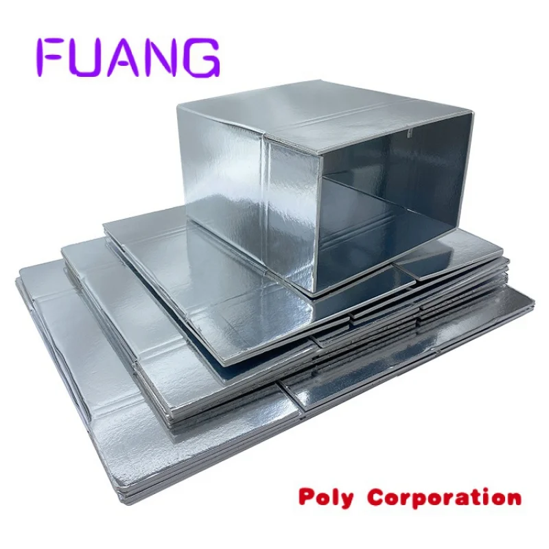 Waterproof Aluminum Foil Liner Thermal Cooler Box Food Delivery Packaging Insulated Shipping Box Fpacking box for small business