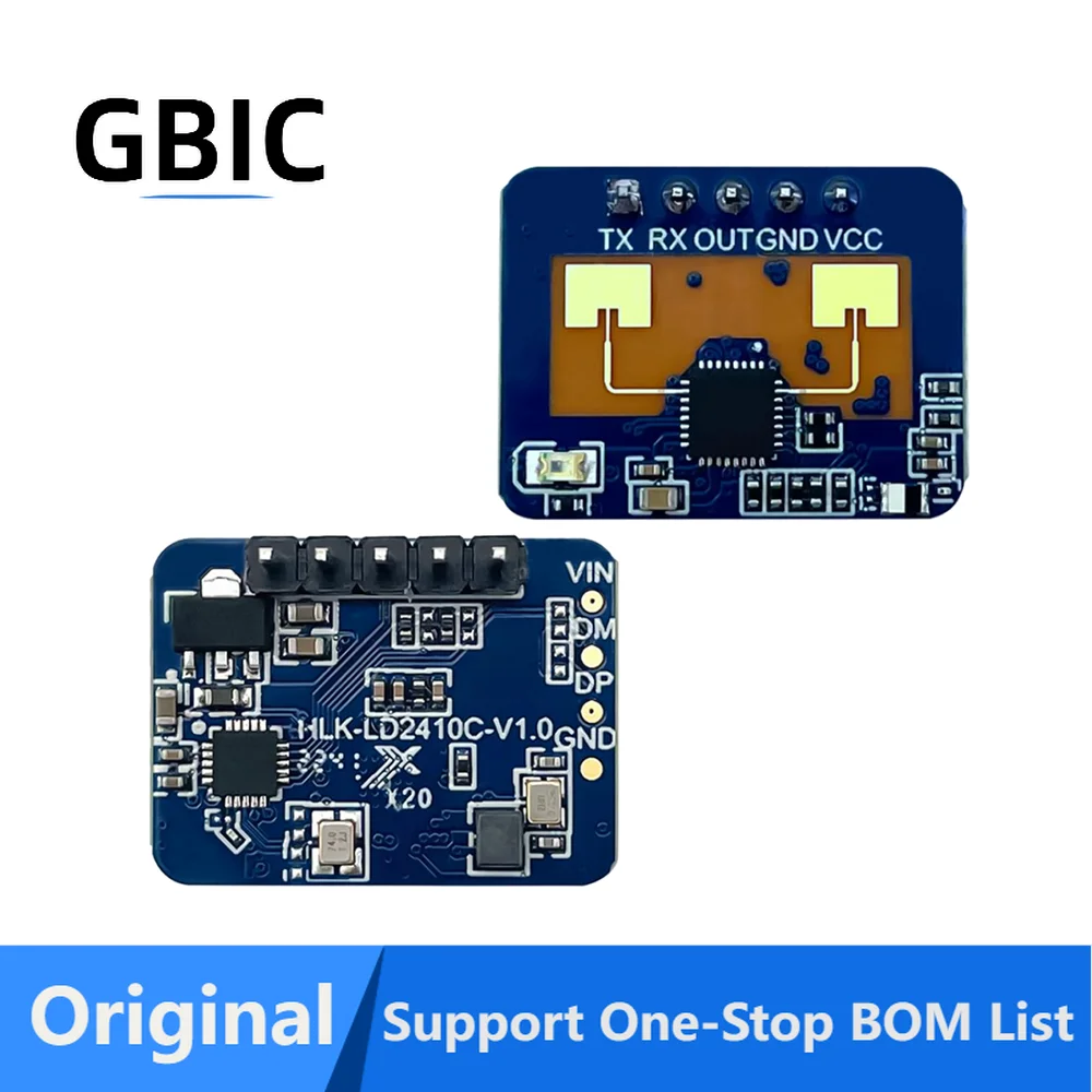 

Идентификация LD2410C 24G mmWave FMCW миллиметр волна 5 м состояние человека радар Датчик обнаружения движения поддержка BLE