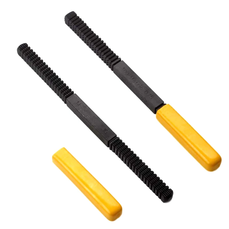 Напильник для ремонта резьбы метрический напильник очищает поврежденные шаг 0 75-3