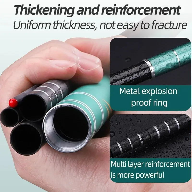 TAIGEK Высококачественная телескопическая удочка из углеродного волокна 3 6–6 м