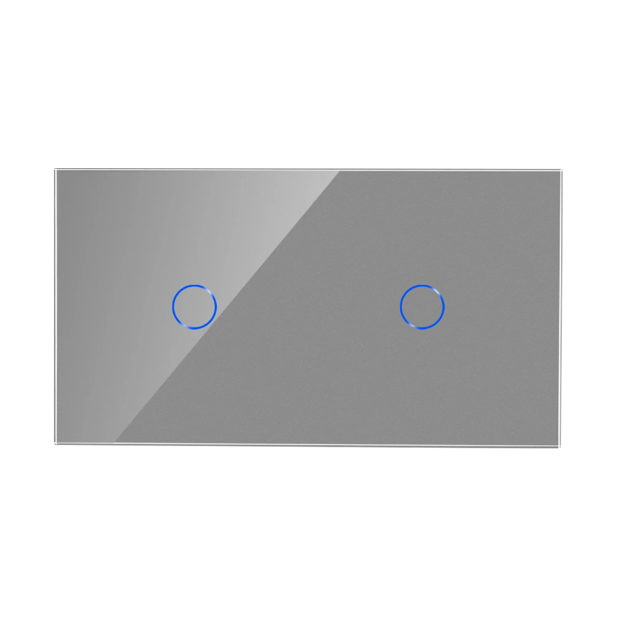 

Сенсорный выключатель Bingoelec, двойной выключатель света, сенсорный настенный выключатель, стекло, 1 комплект, 2 клавиши, 1 канал, переключатель, светильник, 300 Вт/комплект