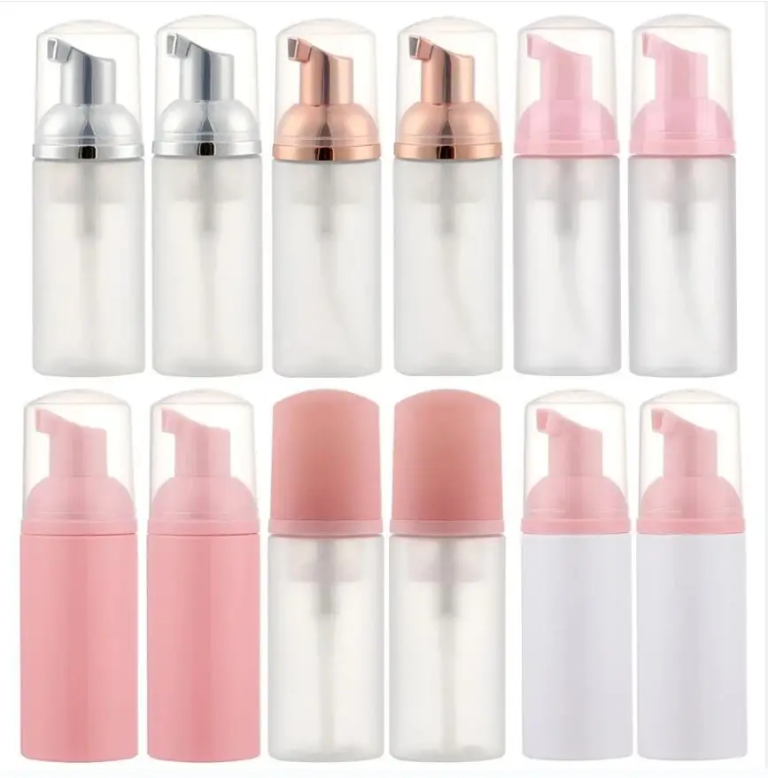 

1Pcs 60ml Plastic Refillable Bottles Soap Shampoo Foaming Mousses Liquid Dispenser Pump Container Useful Empty Lotion Bottling