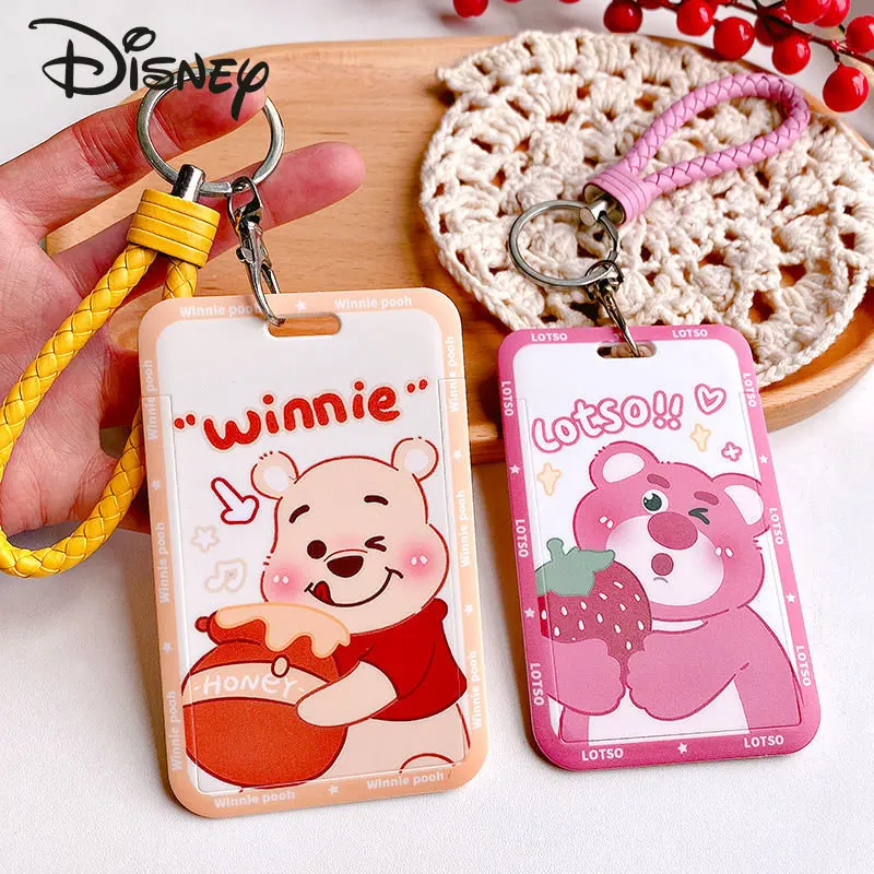 Disney's New Universal Strap Card Bag Fashion Cartoon Student Card Bag High Quality Multifunctional Storage ID Card Case