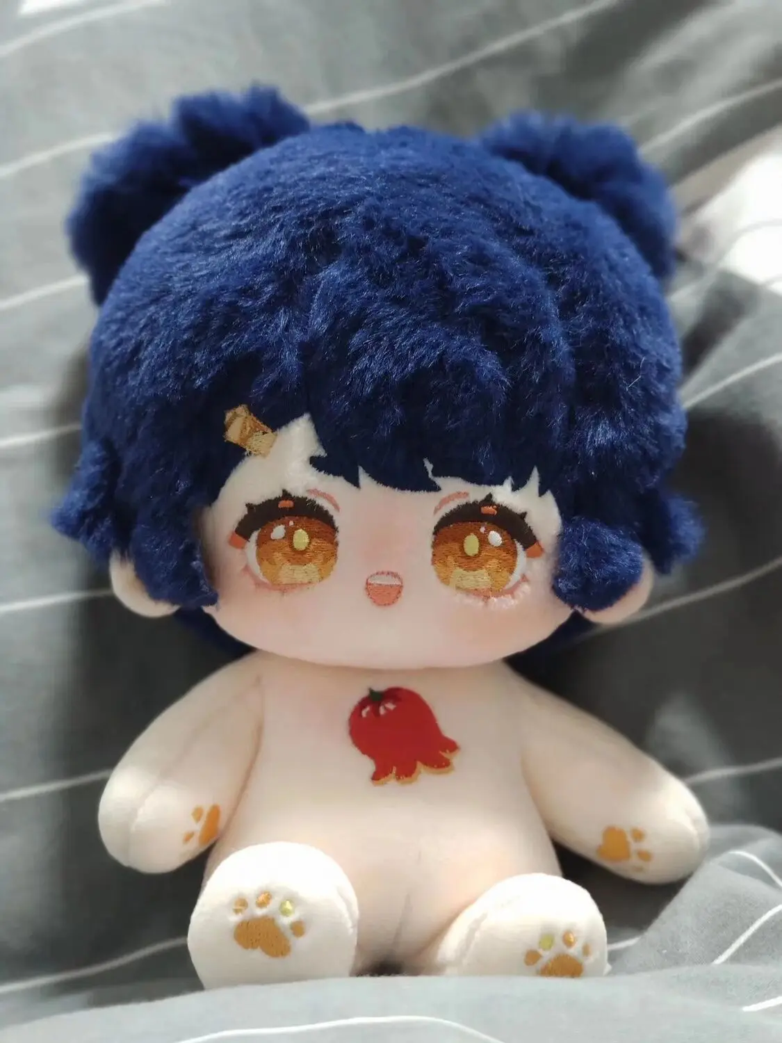 

Genshin Impact Cosplay Xiangling Kawaii Loli Girl Plush Stuffed Cotton Doll Body Dress Up Clothes Plushie 20cm Anime Xmas Gift