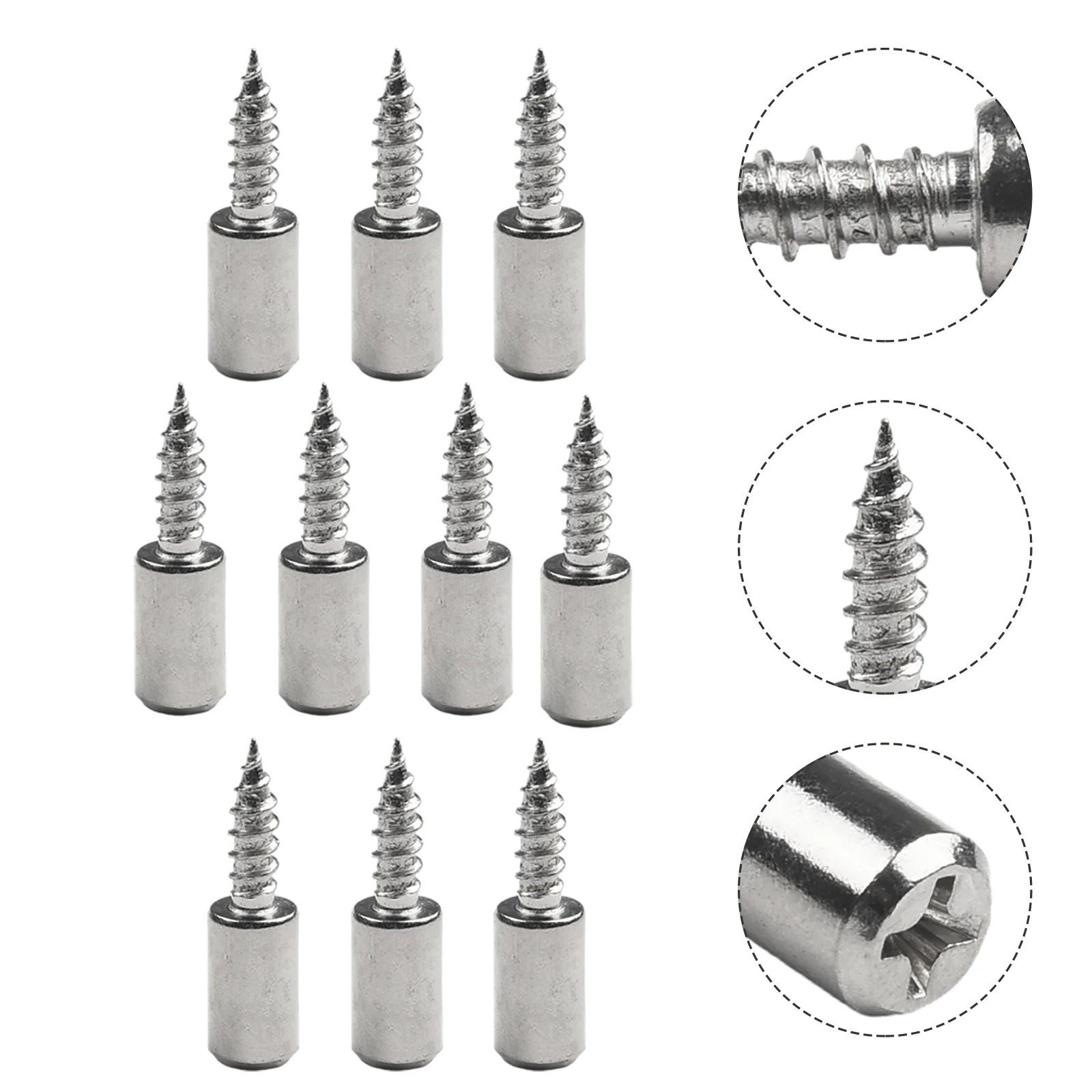 

Home Furnishing Decoration Studs Pegs Studs Pegs 10pc Screws Cabinet Bracket Self-tapping For Home Office Hotel