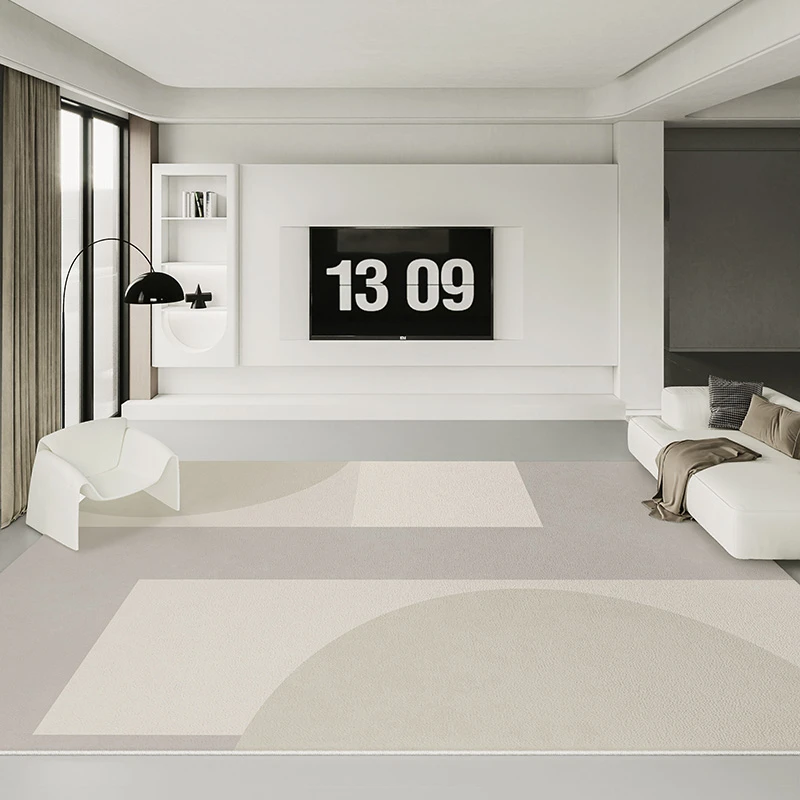 

Geometric Striped Thick Plush Carpets Simple Living Room Sofa Rugs Home Bedroom Bedside Carpet Children's Room Decoration Rugs