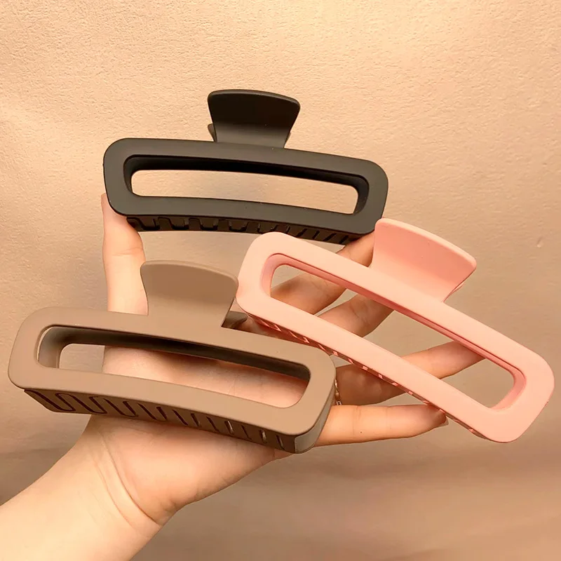 

New Korean Version of Sweet Girl Grab Clip Women Disc Hairpin Simple with 13cm Large Grab Clip Ponytail Clip Hair Accessories