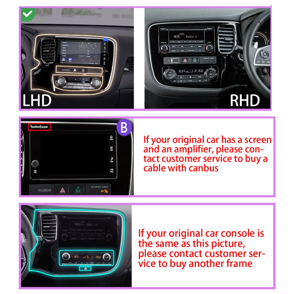 Мультимедийный видеоплеер Android 10.0 для автомобиля JUSTNAVI QT5 для Mitsubishi Outlander 3 2012-2018 с навигацией GPS и функцией Carplay, 2din DVD.