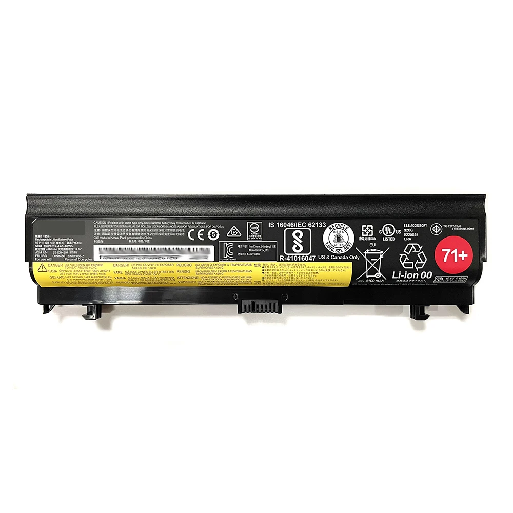 Аккумулятор 00NY486 00NY488 00NY489 SB10H45071 для ноутбука 10 8 В 48 Вт/ч 4100 мАч Lenovo Thinkpad L560 L570 Series 71