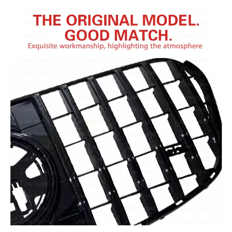 Новый стиль GT для Mercedes Benz GLS Class X167 2024 GLS400 GLS450 GLS580 решетка переднего бампера