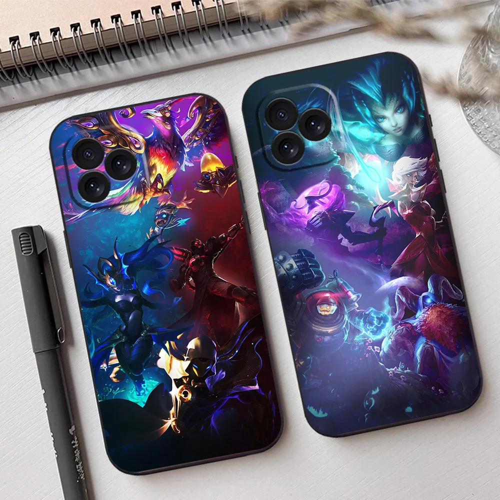 L-League of L-Legends L-LOL Phone Case For Samsung A03 A04 A05 S A13 A34 A53 4G 5G S22 S23 ULTRA Black Soft Silicone Cover