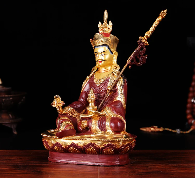 Оптовые буддийские принадлежности - изысканная 8 &quot-21 см буддийская позолота