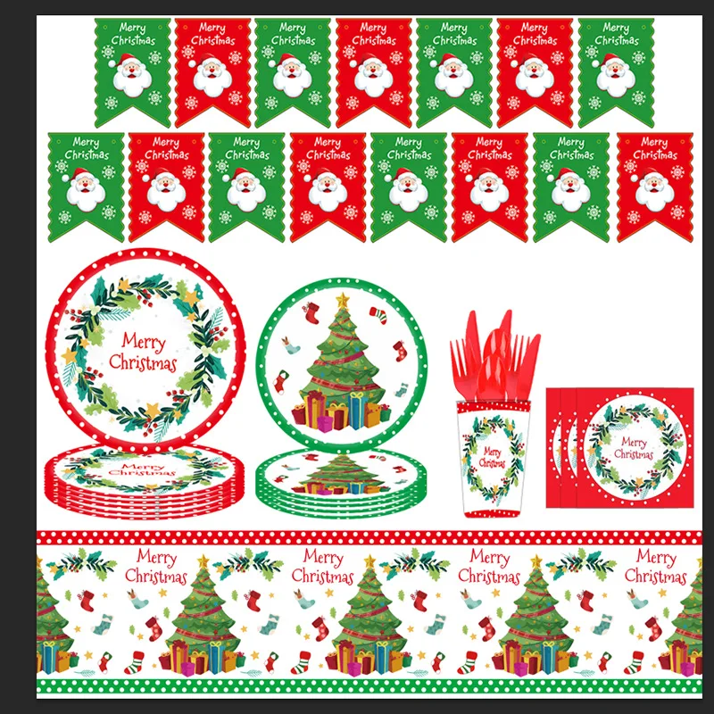

New 2021 Christmas Decorations Snowman cutlery Cutlery tablecloth party gifts Christmas decorations
