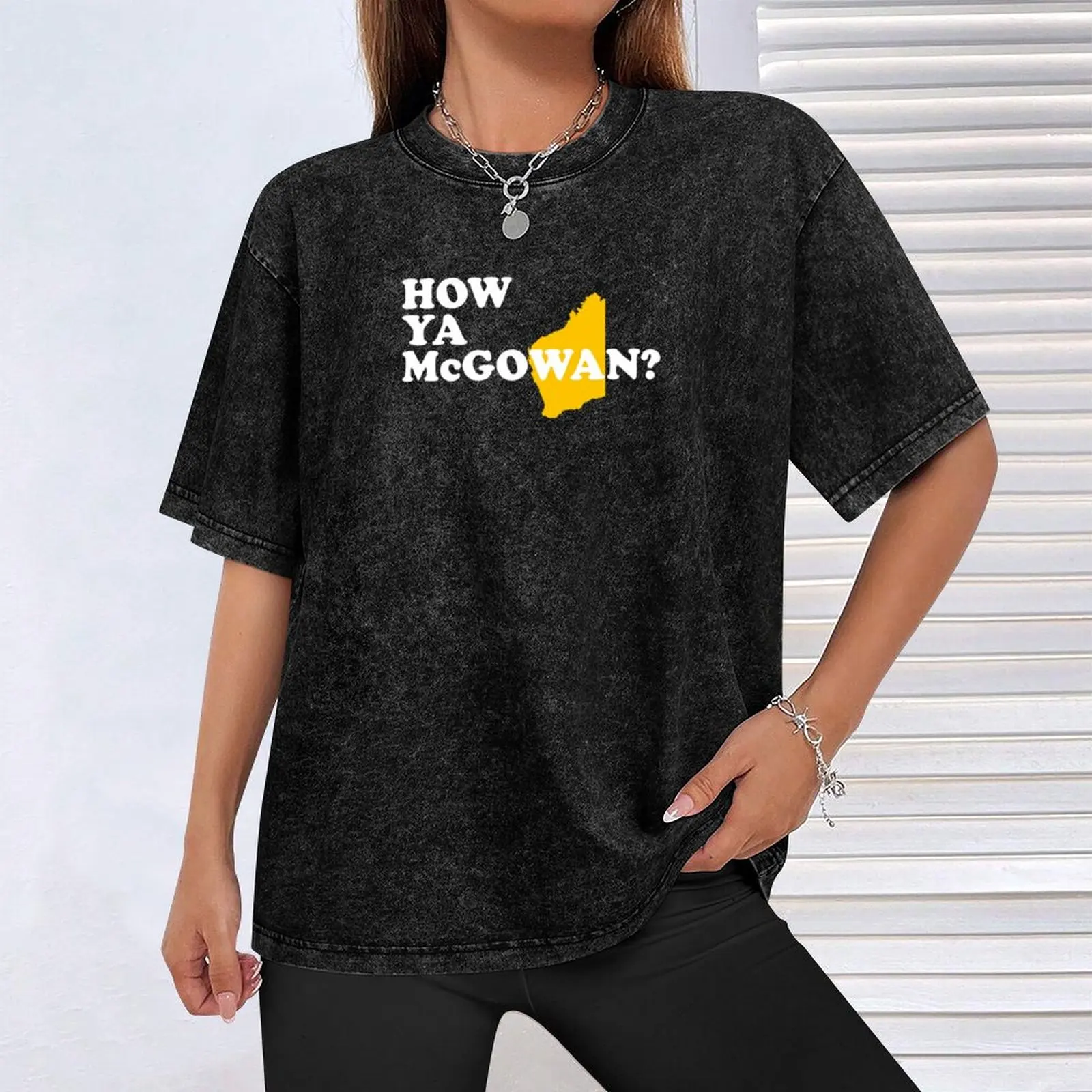 Как Я МакГибина? (Bold White Gold Edition) Футболка Mark McGowan Merch кавайная одежда спортивная для