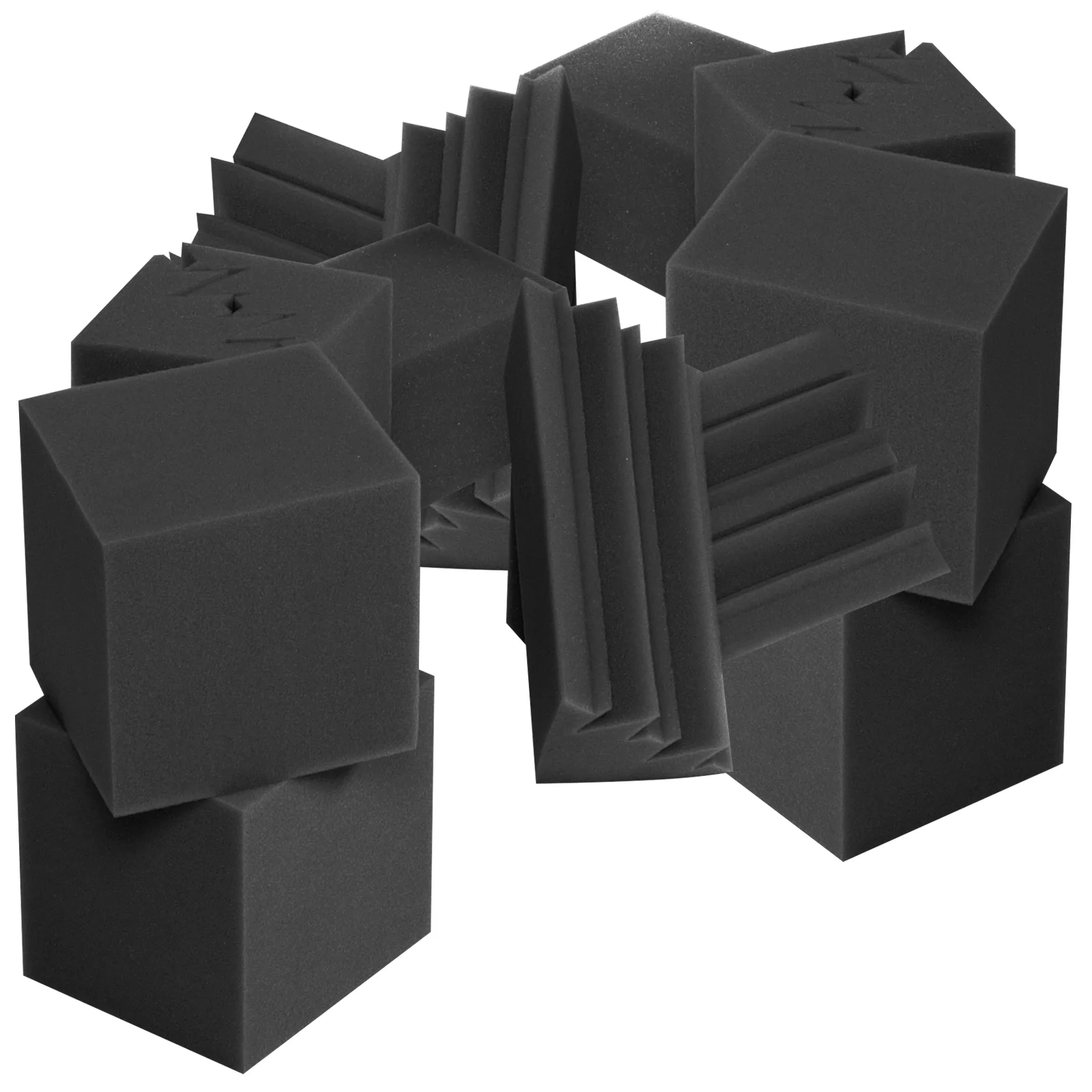 

Sound Panels Acoustic Bass Trapsabsorbingsoundproofing Wall Corner Cube Pyramid Insulation Absorber Proof Diffuser Dampening