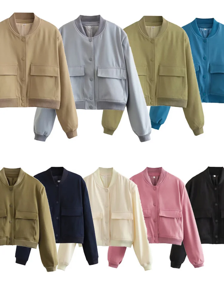 2023 Holes Raw-edges Denim Jacket Women Spring Autumn Shirt Style Jeancoat Casual Top Rose-Red Orange Purple Outerwear Lady Coat