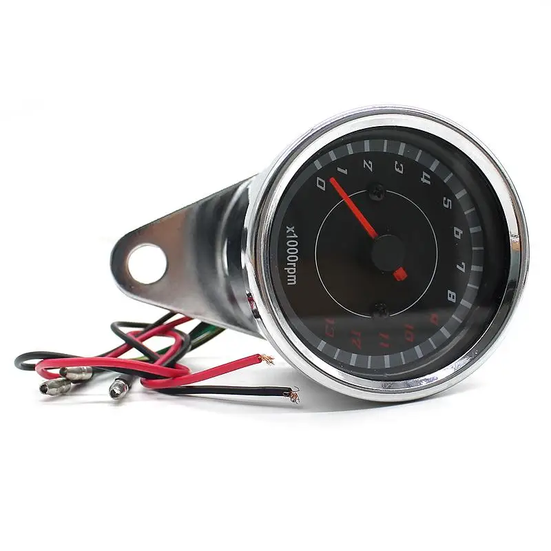 

1000 rpm Universal Motorcycle Tachometer Led Screen Dc 12v Meter Gauge 13k Speedometer For Honda Yamaha Suzuki