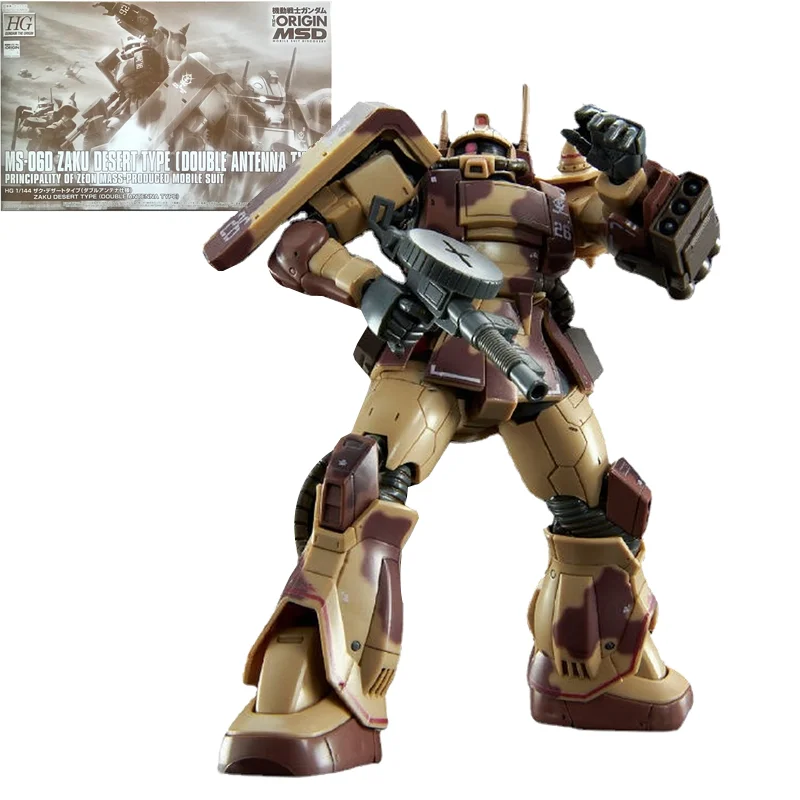 

Оригинальная Подлинная модель HG GTO MS-06D Zaku Desert Type двойная антенна Gundam Gunpla экшн-фигурка аниме мобильный костюм для детей