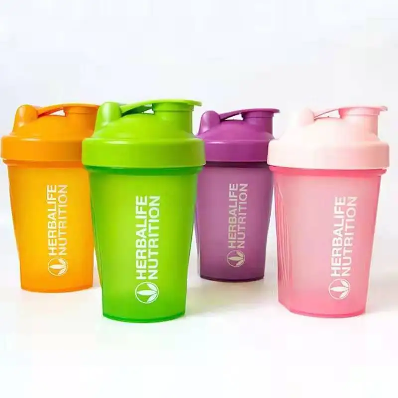400ml Fitness Sports Water Bottle Fashion Simple Shaker Cup Protein Powder Nutrition Milkshake Mixing Cup With Scale Water Cup