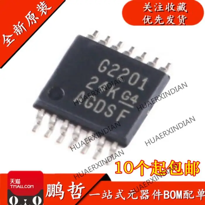 

10 шт. новый оригинальный MSP430G2201IPW14R G2201 16