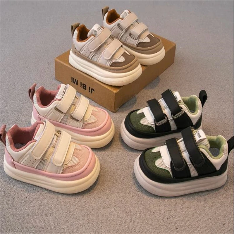 

Autumn Leather Children's Casual flats shoes Baby Boys and girls sports Shoes kids Sneakers