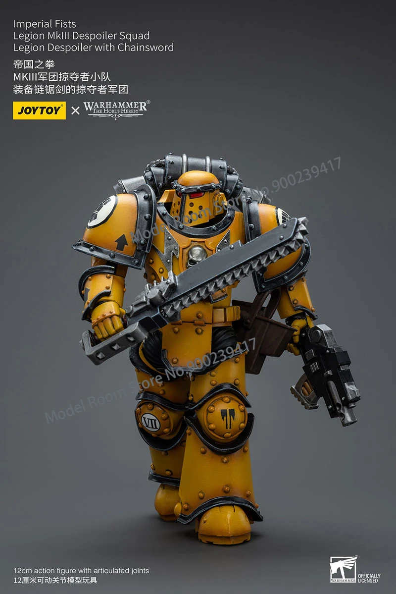 JOYTOY Warhammer 30K 1/18 Imperial Fists Legion MkllI Despoiler Squads Soldier Фигурка Военная фигурка Модель
