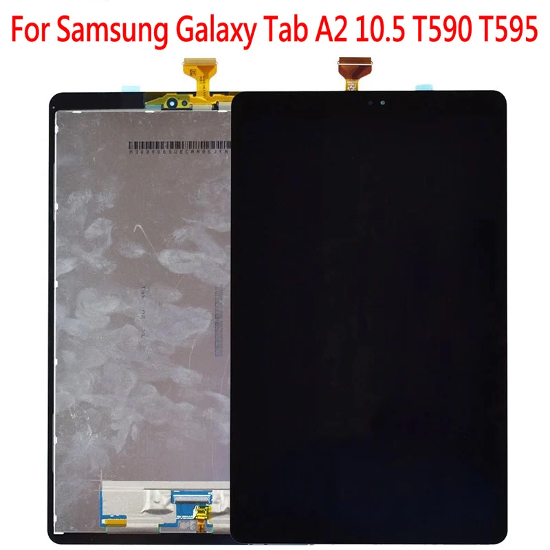 

Сменный ЖК-дисплей для Samsung Galaxy Tab A2, T590, T595, 1 шт., ЖК-дисплей, сенсорный экран, дигитайзер в сборе, черный цвет, 10,5 дюйма