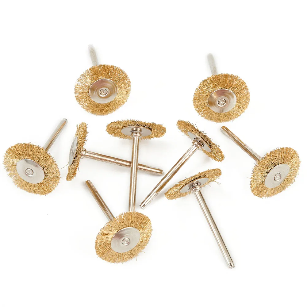 Wire Copper Wire Brushs Wheel 20PCS 3.175*25mm Accessory Brushes For Grinder Polishing Replacement Tool Brand New