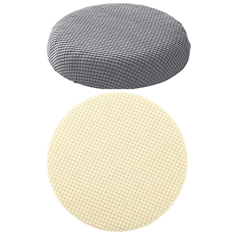 

2pcs Replaceable Round Stool Cover Stool Seat Dust Cover Replacement Circle Revolving Chair Protector