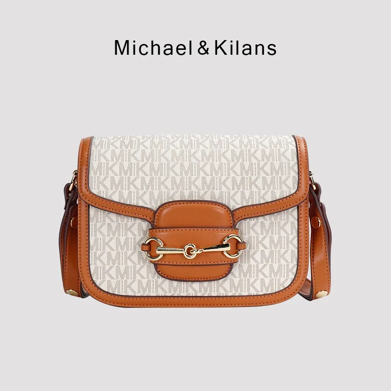 

MK Bag MICHAEL&KILANS Brand Luxury Designer Handbag For Women Kors New Flower Shoulder Fashion Strapless Bag Small Square Bag