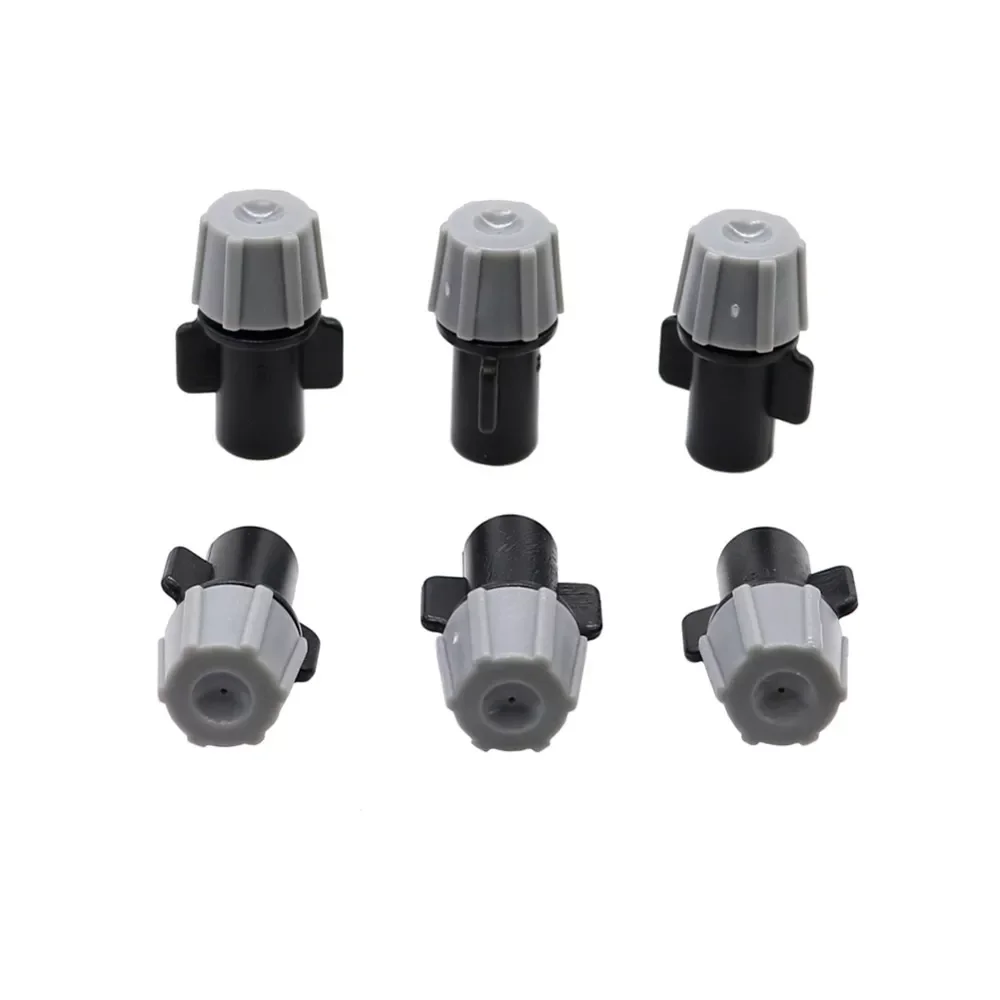 Sprayer 6 mm Interface Gray Atomizing nozzle  Agriculture Irrigation system Misting nozzle Garden Water spray 500 Pcs