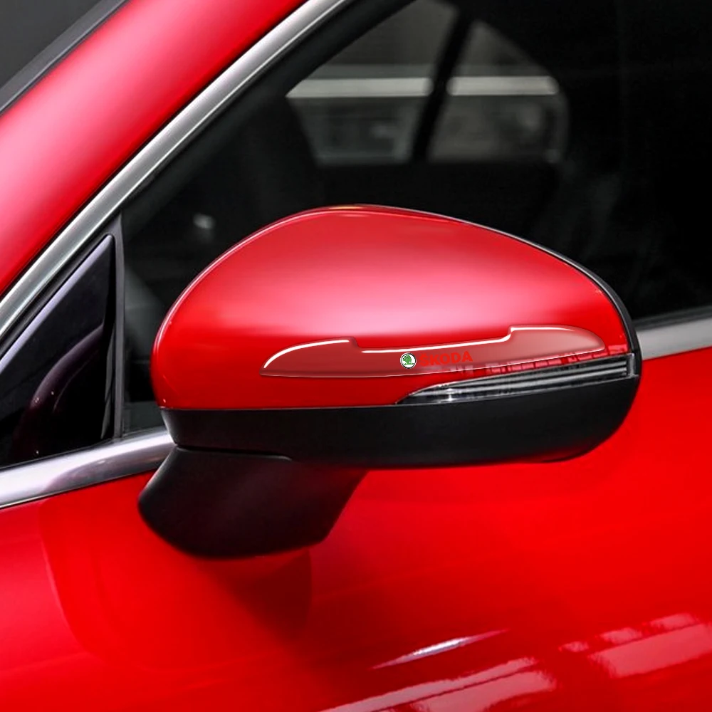 4 шт. прозрачные наклейки на двери автомобиля Skoda Octavia 3 2 Mk1 Fabia Kodiaq Superb A5 A7 Rapid