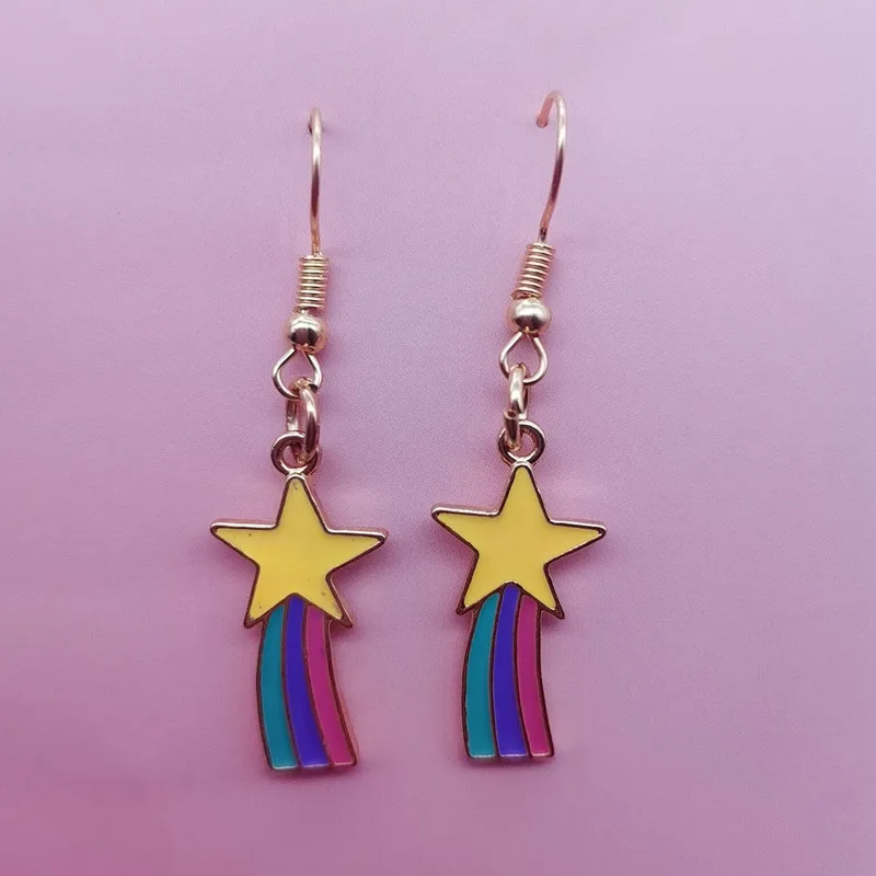 Эмалированные серьги-подвески в стиле аниме Сейлор Мун