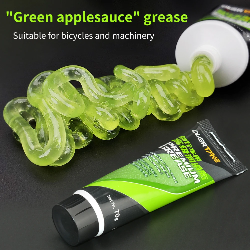 

1/2pcs Bicycle Grease Green Applesauce Lubricating Grease For Bicycle Bearing Hub BB Lubricants Oil MTB Bike Maintenance Grease