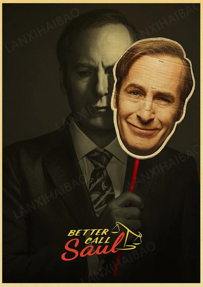 

Постеры в классическом стиле с изображением фильма «Better Call Saul», ретро-постер на стену, декор для комнаты, художественные принты для дома и гостиной