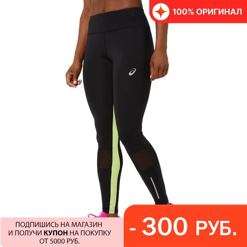 Тайтсы беговые Asics Lite-Show Performance Black/Lime Green (US) |