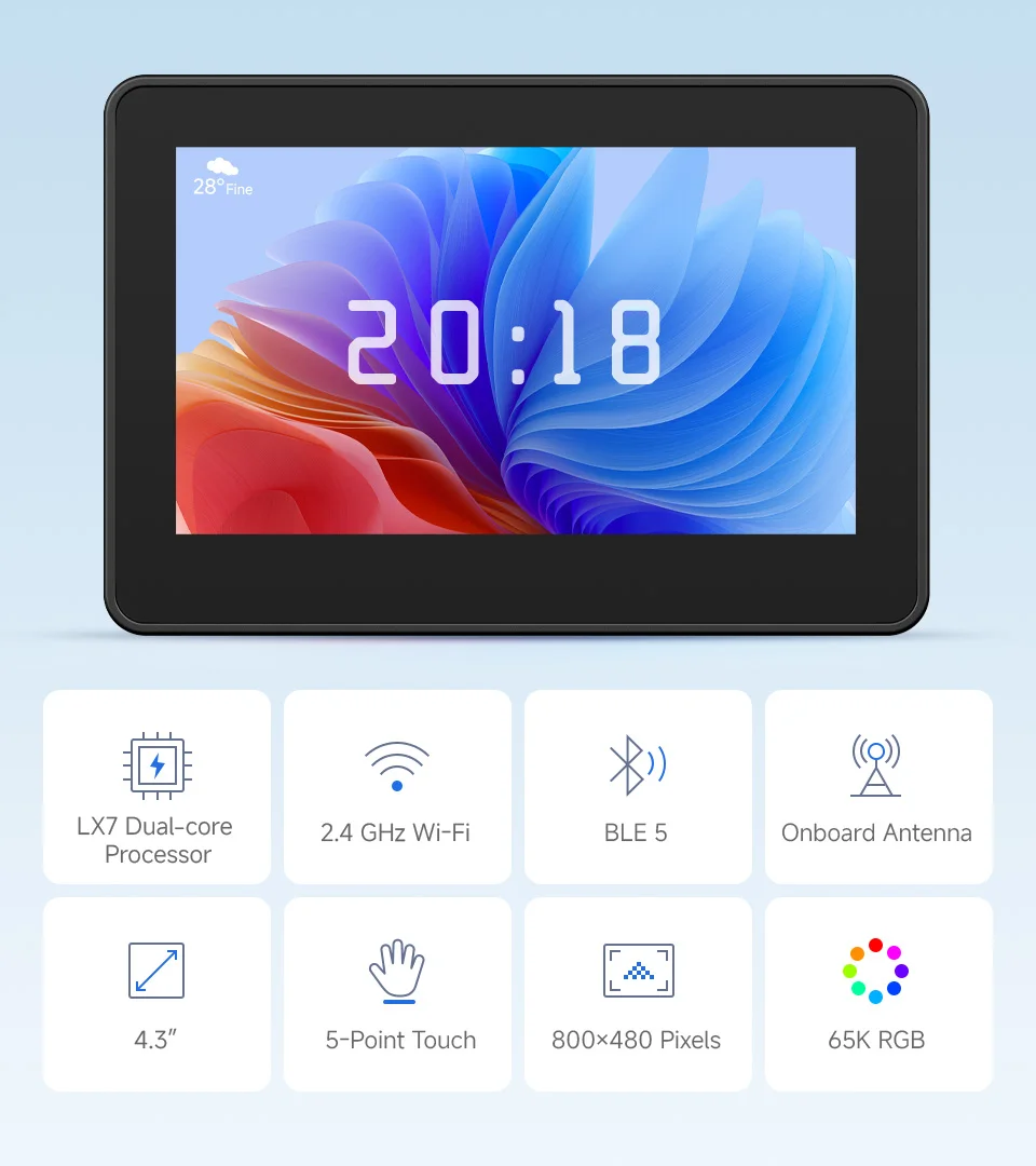 Waveshare телефон диагональ 4 3 дюйма сенсорный ЖК-экран макетная плата типа B 800 × 480