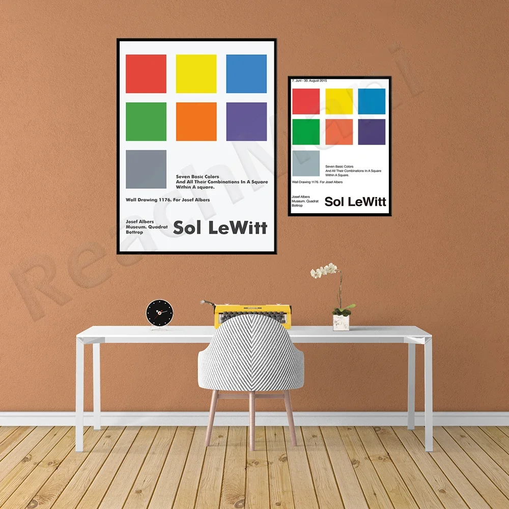 Плакат выставки музея Джозефа Альберса | Со ЛеВт-Франция 7. базовые цвета и все