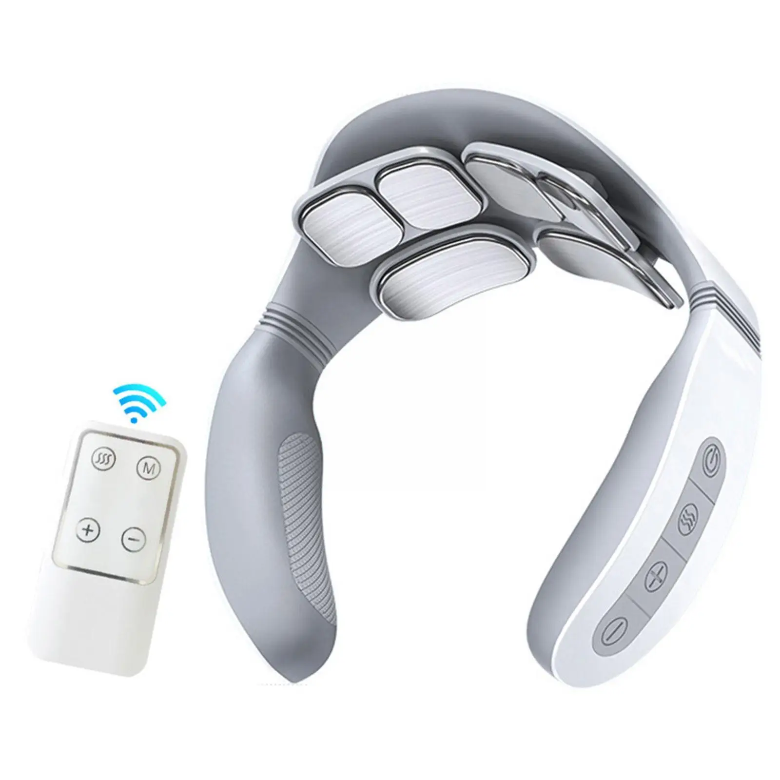 

Smart Electric Neck and Shoulder Pulse Massager Kneading Relief Pain Machine Heat Massage Wireless Cervical TENS Relax Vert Q0V7