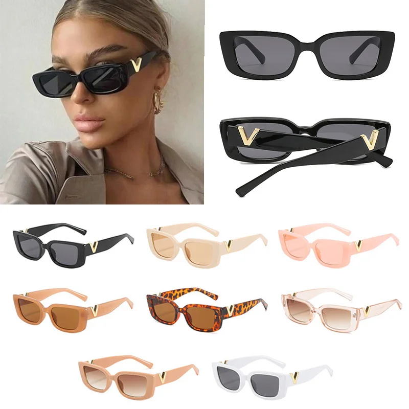 

2022 Retro Square Sunglasses Women Designer Small Frame Sun Glasses Jelly Color Vintage Glasses Ladies Classic Black Sunglasses